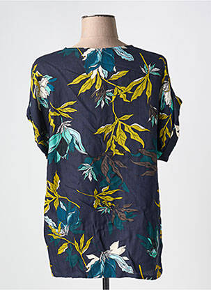 T-shirt coupe droite manches courtes bleu JENSEN femme