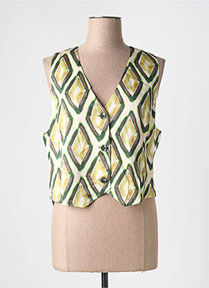 Gilet sans manche coupe cintrée vert SURKANA femme
