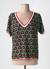 T-shirt vert FELINO pour femme seconde vue