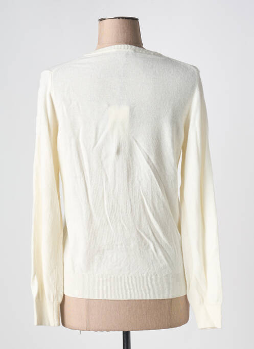 Gilet manches longues blanc CASHMERE pour femme