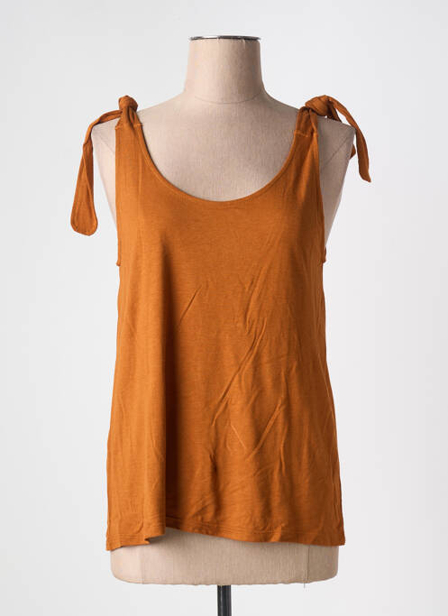 Débardeur marron LOLA ESPELETA pour femme