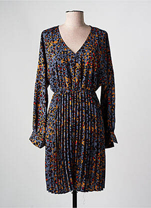 Robe mi-longue manches longues manches longues gris LOLA ESPELETA femme