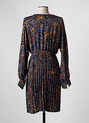 Robe mi-longue manches longues manches longues gris LOLA ESPELETA femme