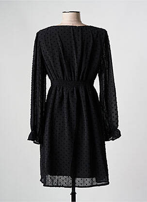 Robe courte manches longues manches longues noir BY ONE femme