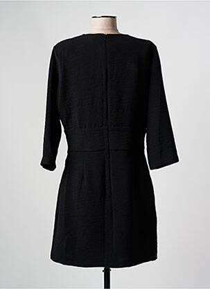 Robe courte manches 3/4 manches 3/4 noir MORGAN femme