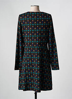 Robe courte coupe évasée manches longues marron SURKANA femme