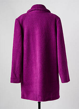 Manteau long coupe cintrée sans capuche violet SPG WOMAN femme