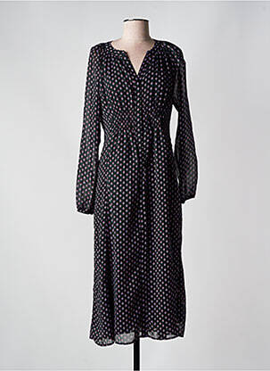 Robe longue manches longues manches longues noir C'EST BEAU LA VIE femme