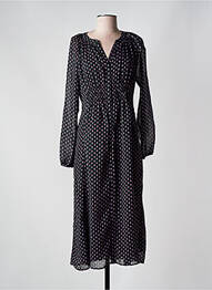 Robe longue manches longues manches longues noir C'EST BEAU LA VIE femme