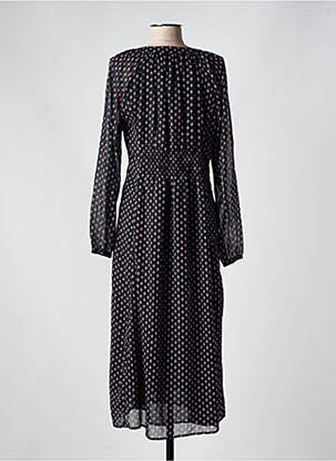Robe longue manches longues manches longues noir C'EST BEAU LA VIE femme