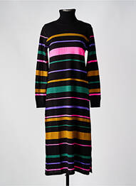 Robe pull stretch manches longues noir LOLA ESPELETA femme