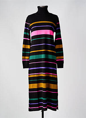 Robe pull stretch manches longues noir LOLA ESPELETA femme