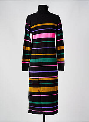 Robe pull stretch manches longues noir LOLA ESPELETA femme