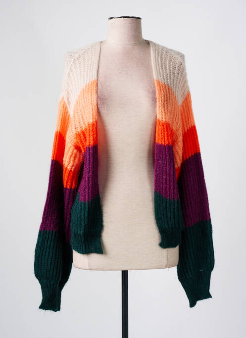 Gilet manches longues beige LOLA ESPELETA pour femme