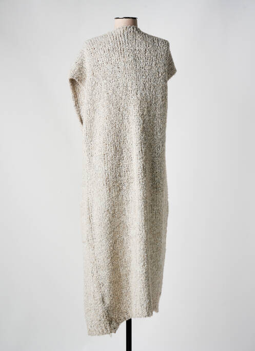 Gilet manches courtes beige LOLA ESPELETA pour femme