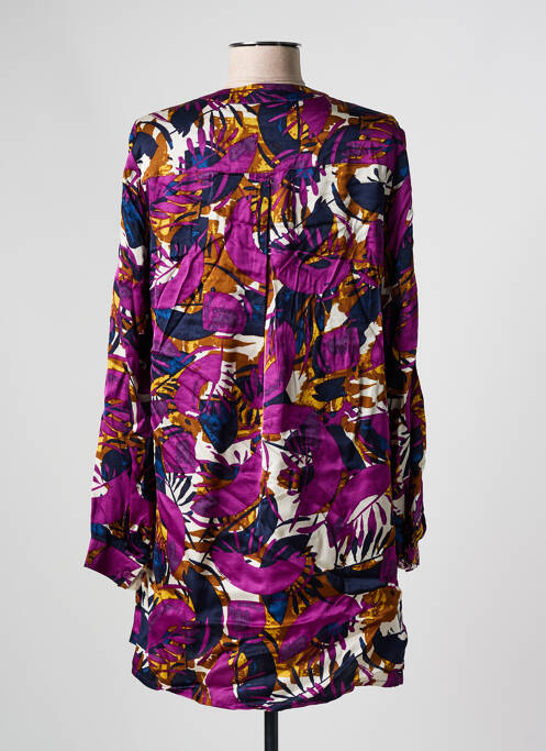 Robe courte violet SIGNATURE pour femme