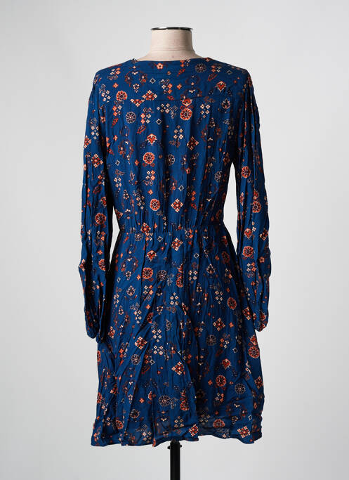 Robe mi-longue bleu C'EST BEAU LA VIE pour femme