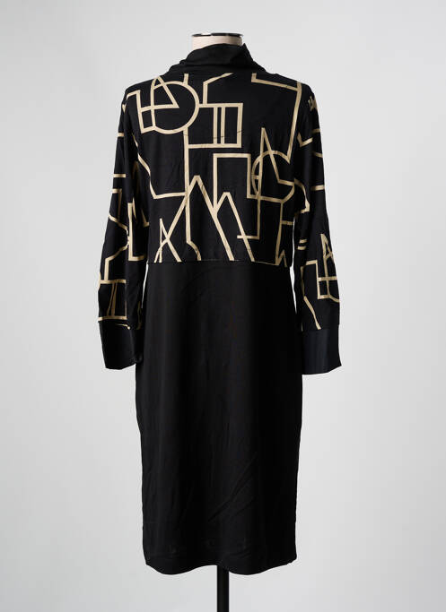 Robe mi-longue noir DOLCEZZA pour femme