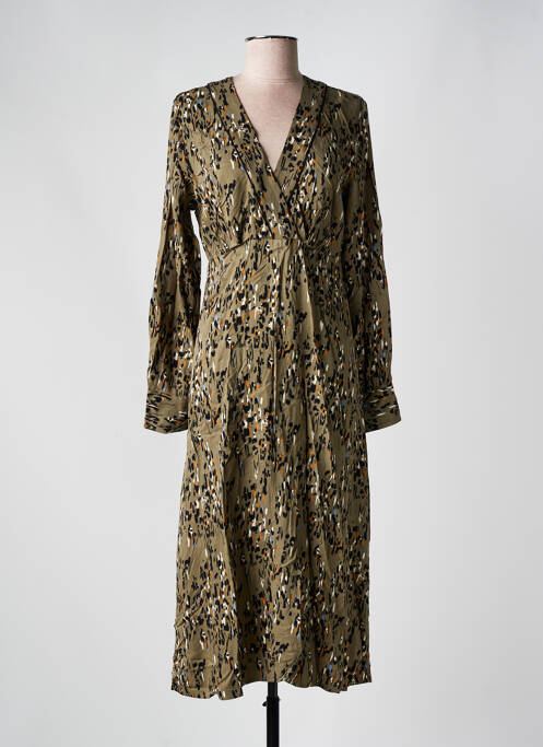 Robe mi-longue vert LOLA ESPELETA pour femme