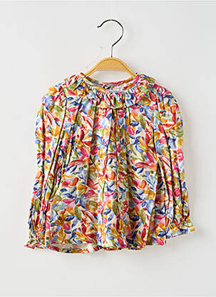 Blouse imprimé fantaisie manches longues rose MAYORAL fille