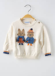 Pull imprimé fantaisie manches longues beige MAYORAL garcon