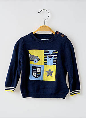 Pull imprimé fantaisie manches longues bleu MAYORAL garçon