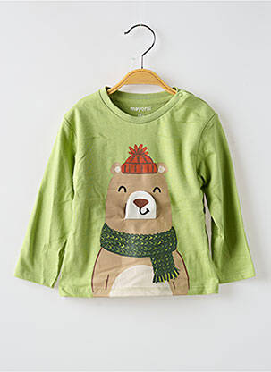 T-shirt manches longues manches longues vert MAYORAL garçon