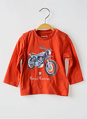 T-shirt manches longues manches longues orange MAYORAL garçon