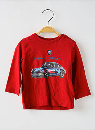 T-shirt manches longues manches longues rouge MAYORAL garcon