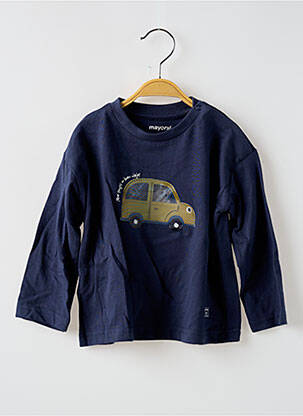 T-shirt manches longues manches longues bleu MAYORAL garçon