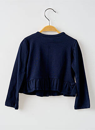 Gilet manches longues coupe droite bleu MAYORAL fille