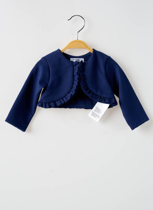 Gilet manches longues bleu MAYORAL pour fille