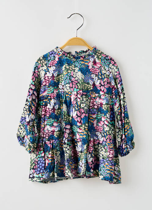 Robe mi-longue bleu MAYORAL pour fille