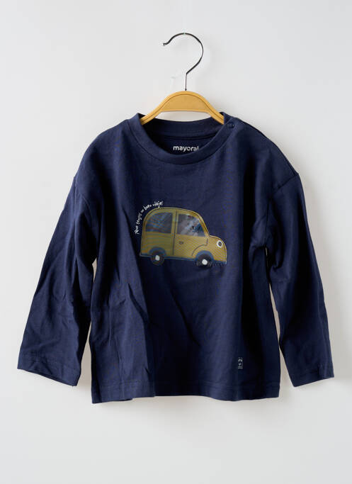 T-shirt bleu MAYORAL pour garçon