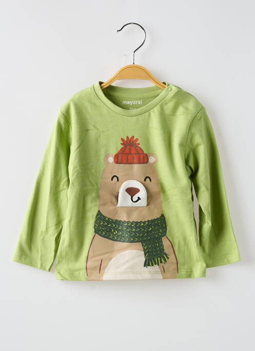 T-shirt vert MAYORAL pour garçon