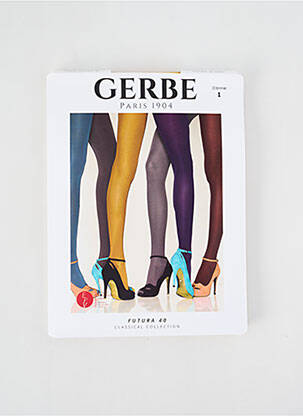 Collants stretch jaune GERBE femme