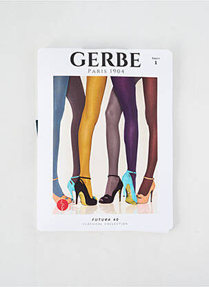 Collants stretch vert GERBE femme