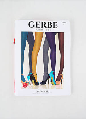 Collants stretch rouge GERBE femme