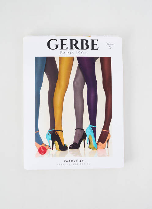 Collants jaune GERBE pour femme