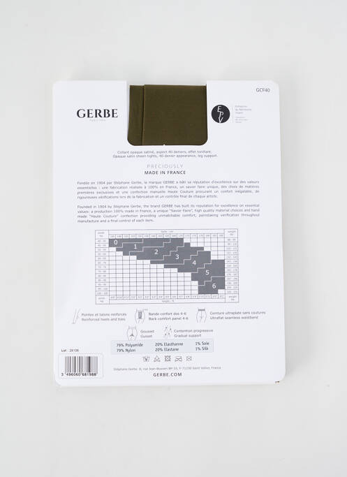 Collants violet GERBE pour femme