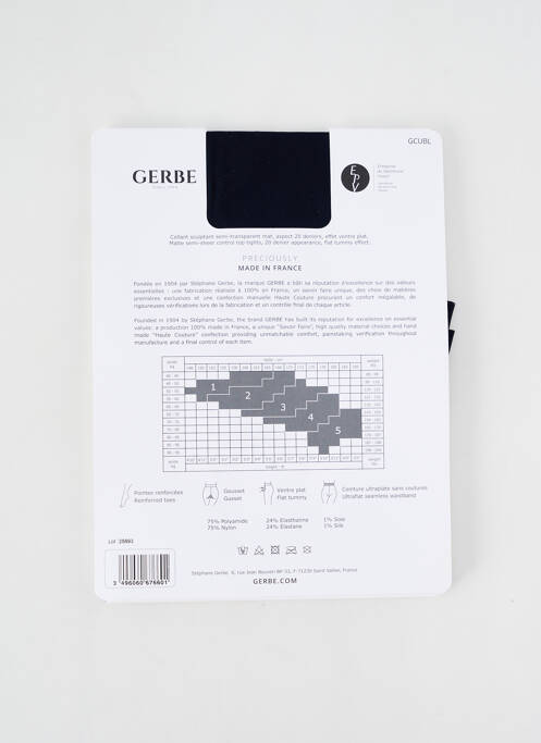 Collants bleu GERBE pour femme