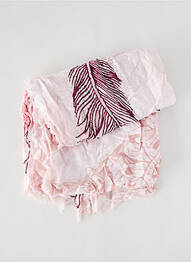 Foulard imprimé fantaisie rose BARTS femme