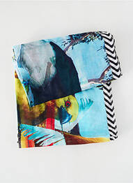 Foulard tissage popeline bleu BARTS femme