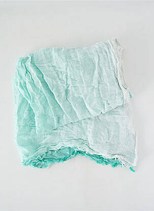 Foulard finition franges bleu SCOTCH & SODA femme