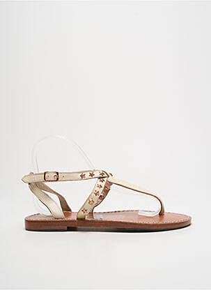 Tongs matière lisse talon plat jusqu'à 3cm beige MAISON SCOTCH femme