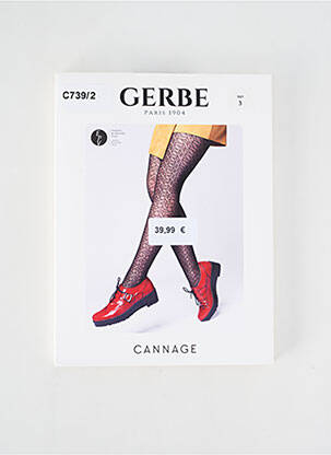 Collants stretch noir GERBE femme