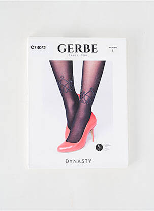 Collants stretch noir GERBE femme