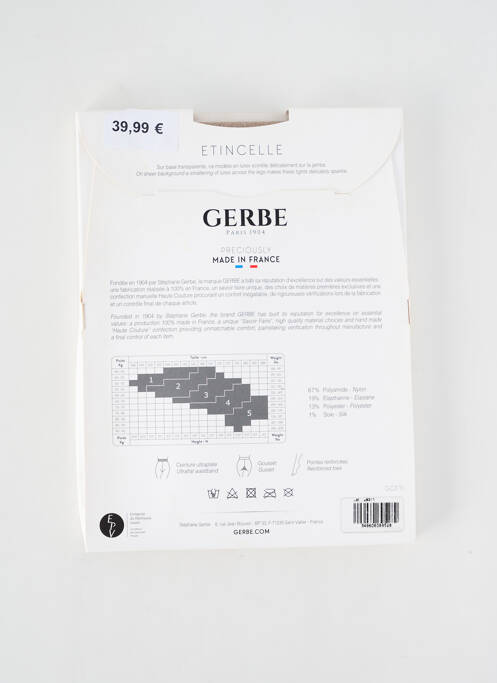 Collants or GERBE pour femme