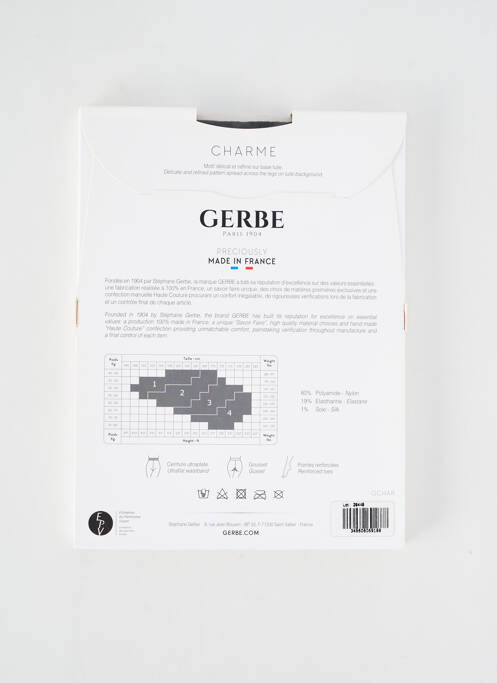 Bas noir GERBE pour femme