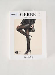 Collants stretch noir GERBE femme